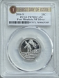 2016-S 25C Fort Moultrie NP Silver First Day of Issue PR70DCAM