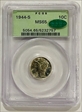 1944-S 10C MS65