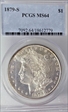 1879-S $1 MS64