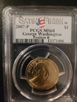 2007-P $1 G. Washington - Pos. B Satin Finish SP68