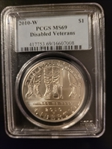 2010-W $1 Disabled Veterans MS69