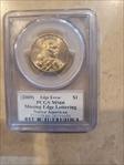 (2009) $1 Missing Edge Lettering Native American Moy Signature MS66