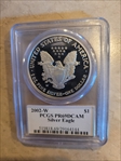 2002-W $1 Silver Eagle Mercanti Signature PR69DCAM