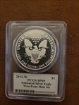 2013-W $1 Enhanced Silver Eagle West Point Mint Set Mercanti Signature SP69