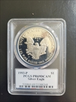 1993-P $1 Silver Eagle Moy UHR Signature PR69DCAM