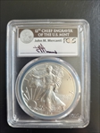 2016 $1 Silver Eagle 30th Anniversary Mercanti Signature MS70