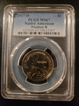 2017-D $1 Native American, Position B MS67