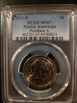 2021-D $1 Native American, Position A MS67