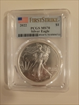 2022 $1 Silver Eagle First Strike MS70