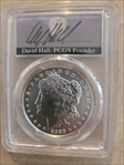 2023 $1 Morgan Dollar First Day of Issue David Hall MS70