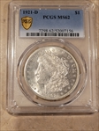 1921-D $1 MS62