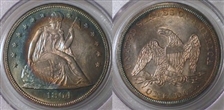 1864 $1 MS64