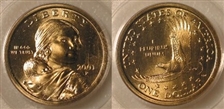 2001-P SAC$1 MS69