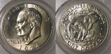 1974-S $1 Silver MS68