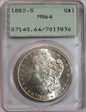1882-S $1 MS64
