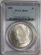 1882 $1 MS64