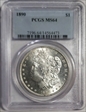 1890 $1 MS64