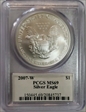 2007-W $1 Burnished Silver Eagle SP69