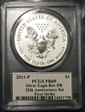 2011-P $1 Silver Eagle Rev PR 25th Anniversary Set First Strike PR69