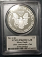 2011-W $1 Silver Eagle 25th Anniversary Set First Strike PR69DCAM