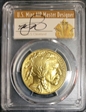2019 $50 American Buffalo .9999 Fine Gold First Day of IssueClevelandArtDeco MS70