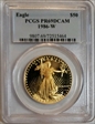 1986-W $50 Gold Eagle PR69DCAM