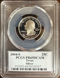 2004-S 25C Texas Silver PR69DCAM