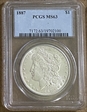1887 $1 MS63