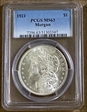 1921 $1 Morgan MS63