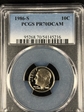 1986-S 10C PR70DCAM