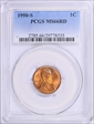 1950-S 1C MS66RD