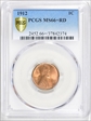 1912 1C MS66+ RD