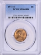 1941-S 1C MS66RD