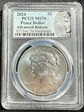 2024 $1 Peace Dollar Advanced Release MS70