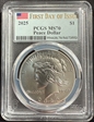 2025 $1 Peace Dollar First Day of Issue MS70