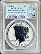 2024-S $1 Peace Dollar Rev PR Two-Coin Reverse Proof Set First Strike PR70
