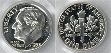 1958 10C PR68CAM