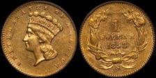 1858-S G$1 AU58