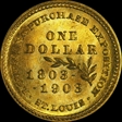 1903 G$1 LA Purchase, McKinley MS64