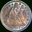 1857 10C MS64