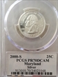 2000-S 25C Maryland Silver PR70DCAM