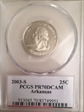 2003-S 25C Arkansas PR70DCAM