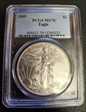 2009 $1 Silver Eagle MS70