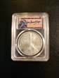 2007 $1 Silver Eagle Leonard Buckley MS70