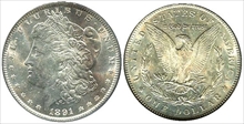 1891 $1 AU58