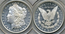 1891 $1 MS62PL