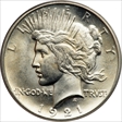 1921 $1 High Relief, Peace MS64