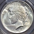 1921 $1 High Relief, Peace MS62