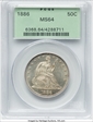 1886 50C MS64