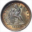 1838 25C Seated, No Drapery MS64